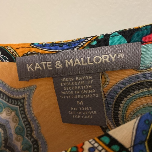 Kate & Mallory Patchwork Ruffle Bottom Maxi High Low Dress - Picture 10 of 10